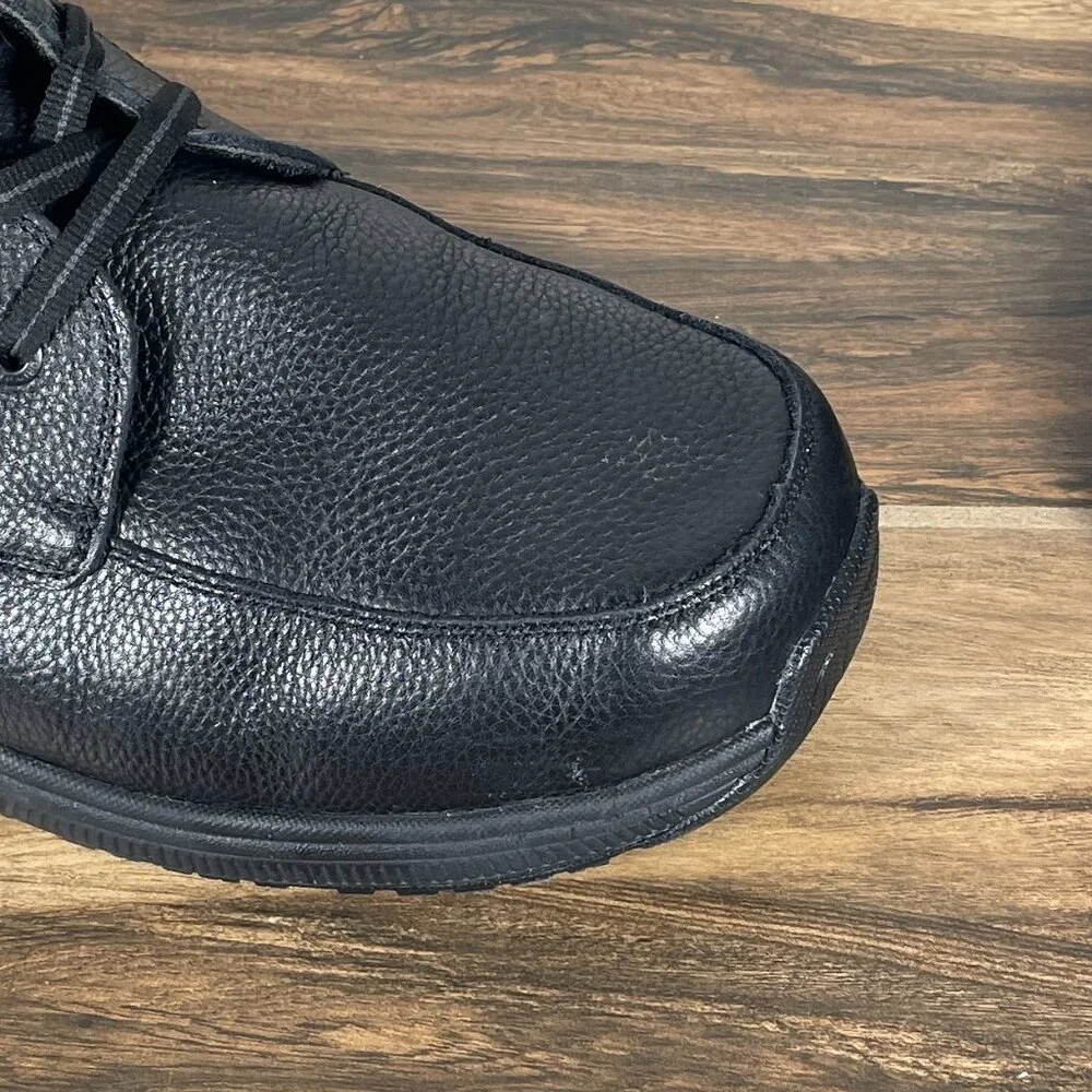 Orthofeet Highline Mens Size 14 Wide 2E Shoes Black Leather Padded Lace Up Boots
